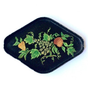 Vintage Ashtray, 1950s Small Metal Ashtray, 4” Retro Ashtray For Her With Floral Decoration, Dish For Crystals, Vintage Home, 50s Home Decor