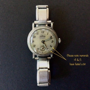 Vintage Roamer Watch 15 Jewels, 1940s Watch, Working Condition, Brevet, Manual Wind Vintage Swiss Wrist Watch Signed image 6