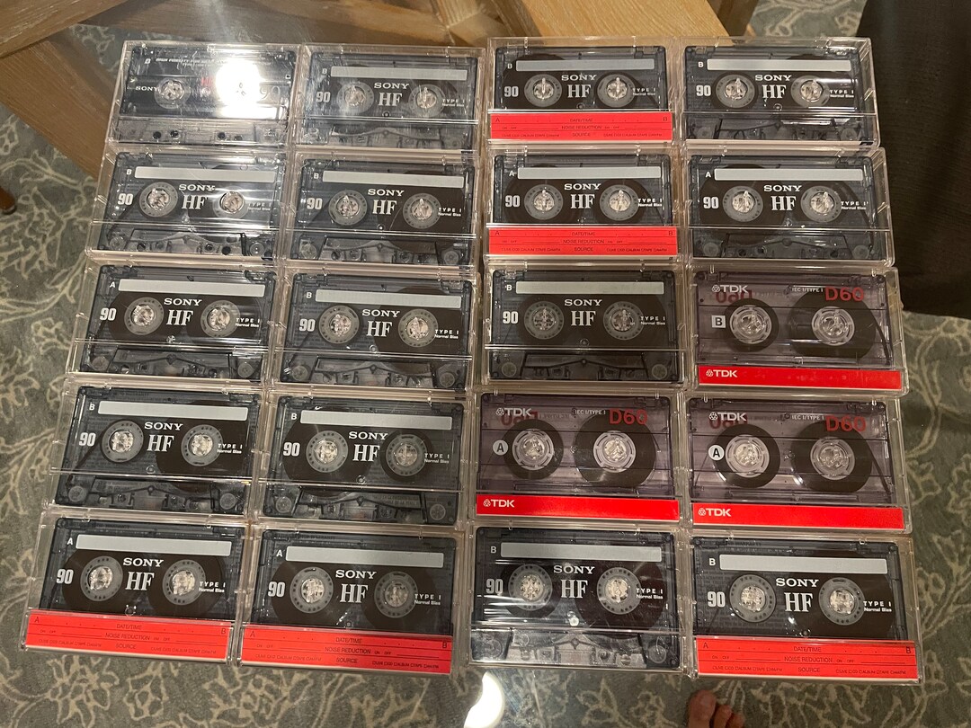 20 Used Cassette Tapes Sold as Blanks. Sony TDK Etsy Sweden