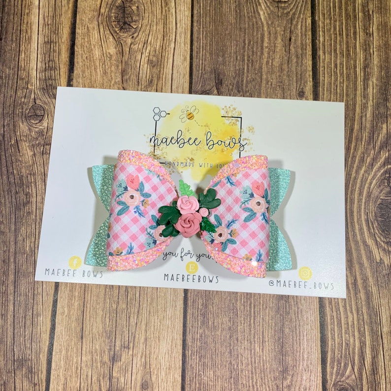 Spring Floral Plaid