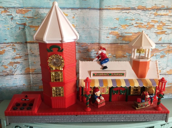 1994 North Pole Toy Shop North Pole Station battery operated | Etsy