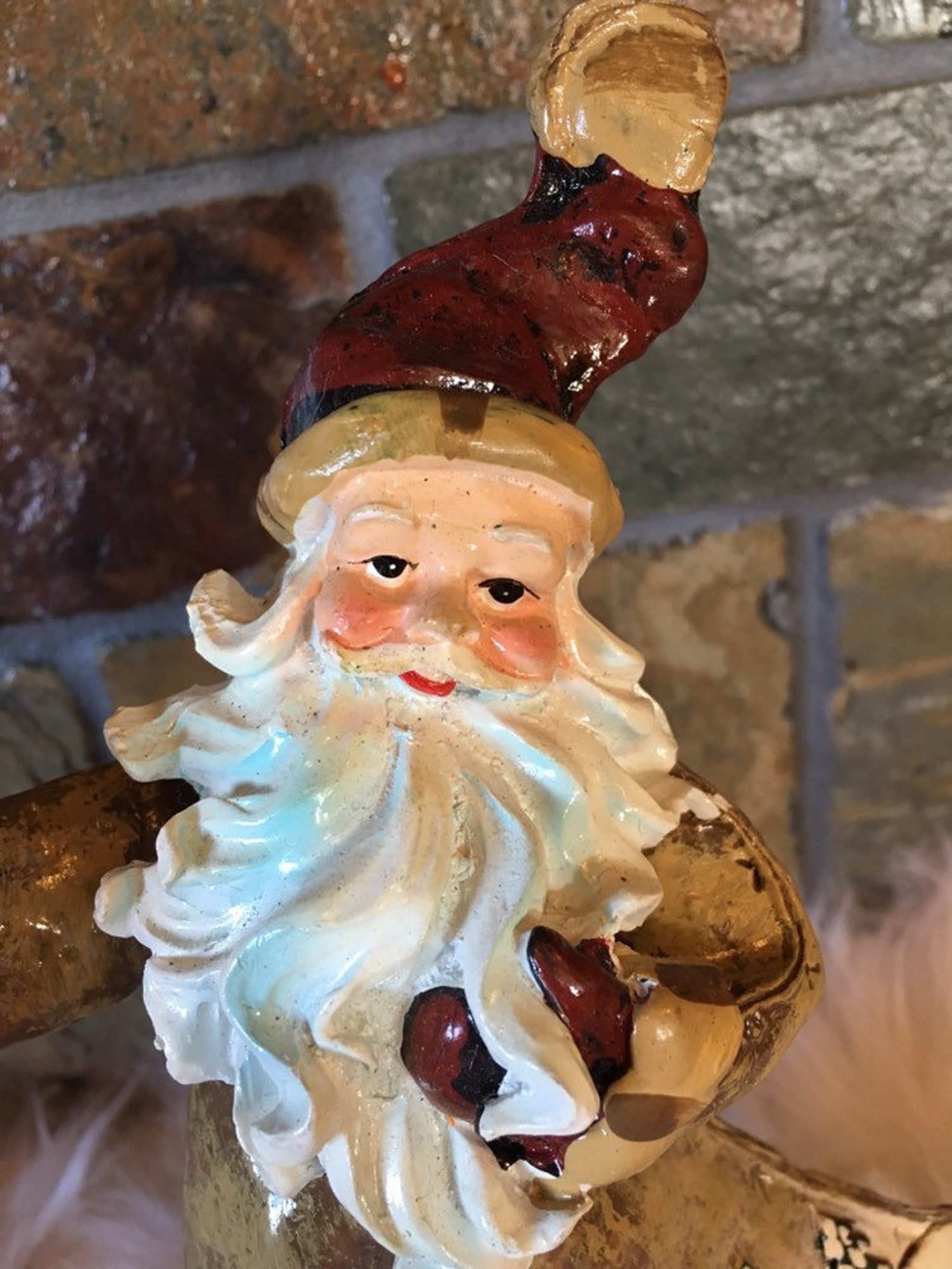 Resin Christmas Santa Claus sculpture figurine decor Etsy