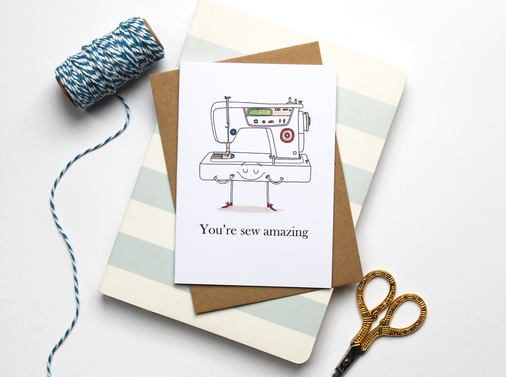 You're Sew Amazing Sewing Puns Greetings Card Etsy