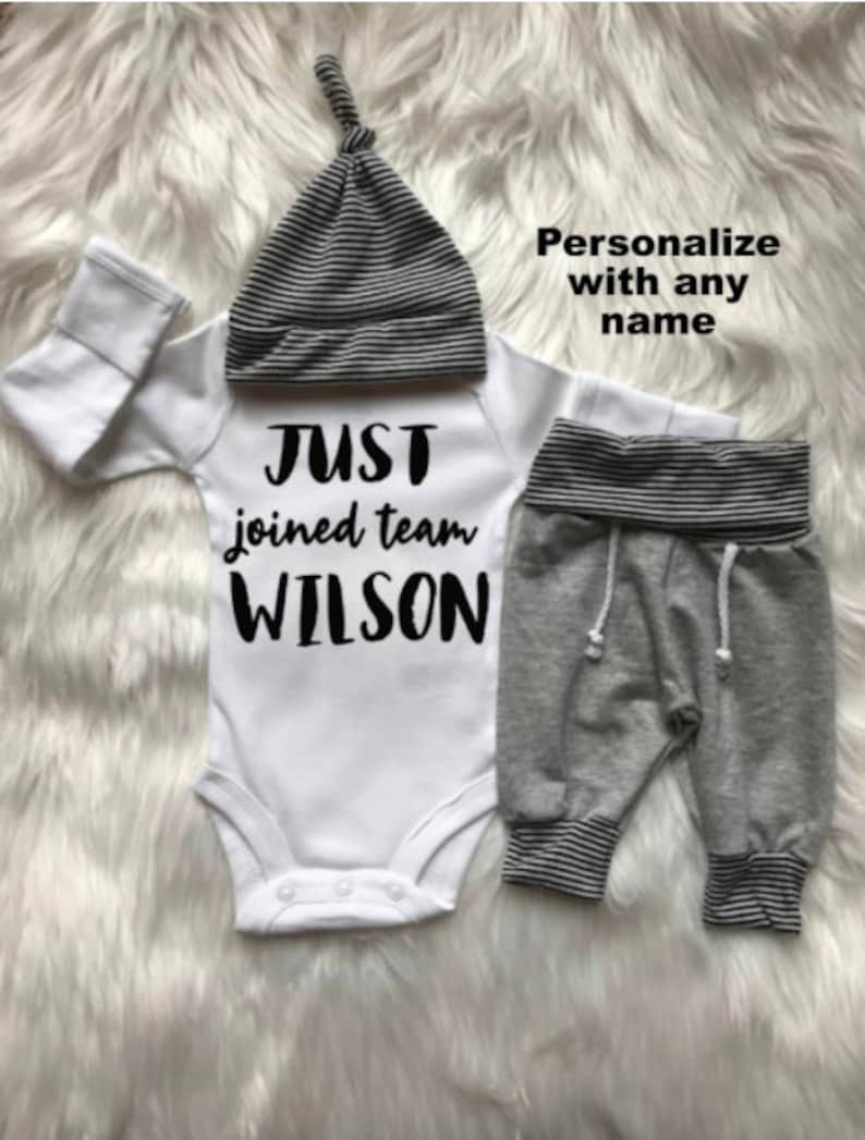 Jogger 25/% off Baby Boy Coming Home Outfit baby boy gift Personalized clothes 5 Outfits at Wholesale Pricing baby shower gift