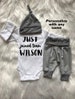 BABY BOY Coming Home Outfit/baby boy/personalized/jogger/baby hat/baby shower gift/baby boy gift/clothes/new mom/expecting mom gift 