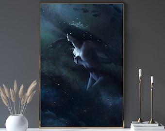 Nude Stars Painting - Etsy