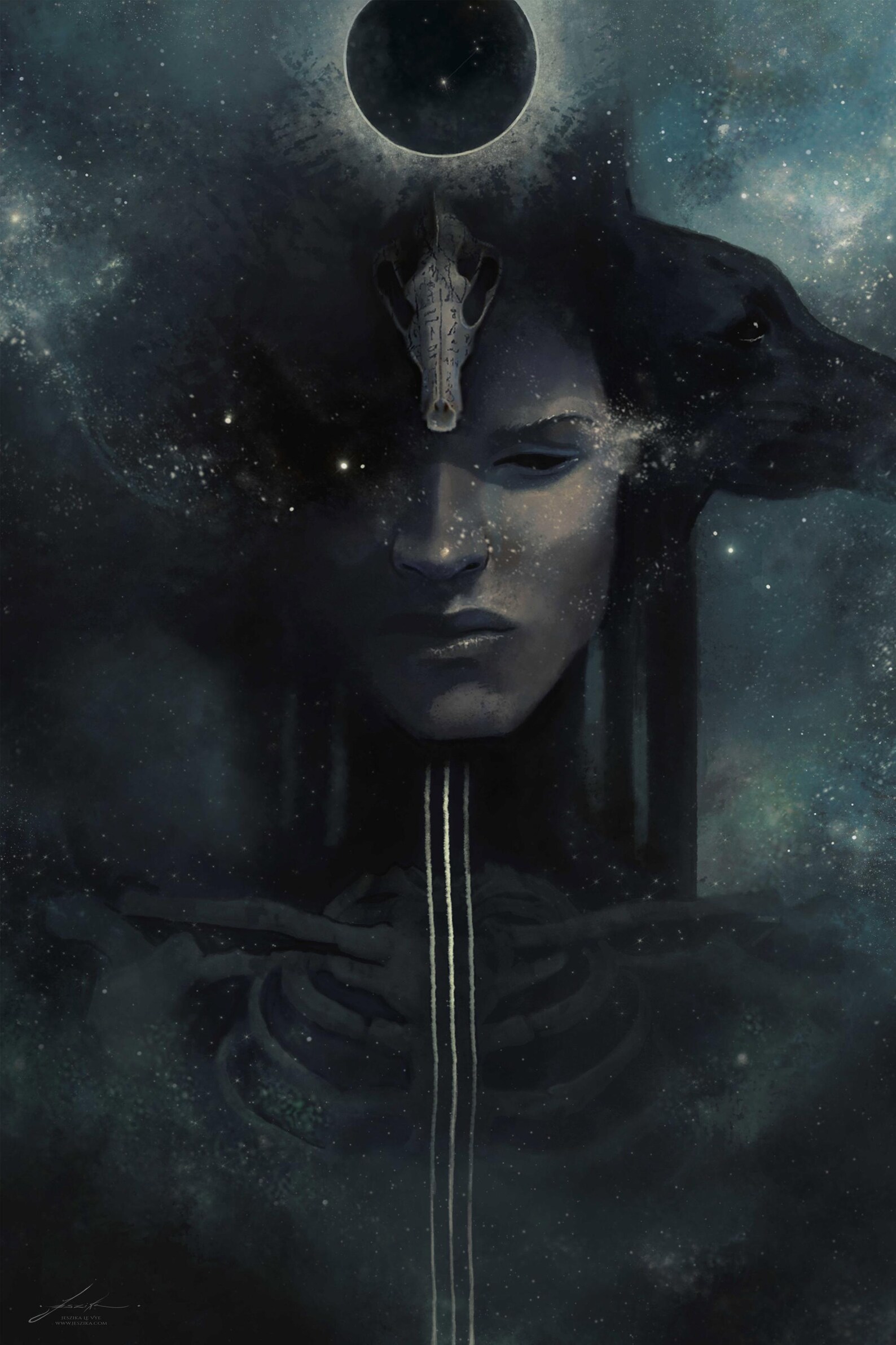 Anubis [art Print] Egyptian Mythology Painting - Jackal God Judge of ...