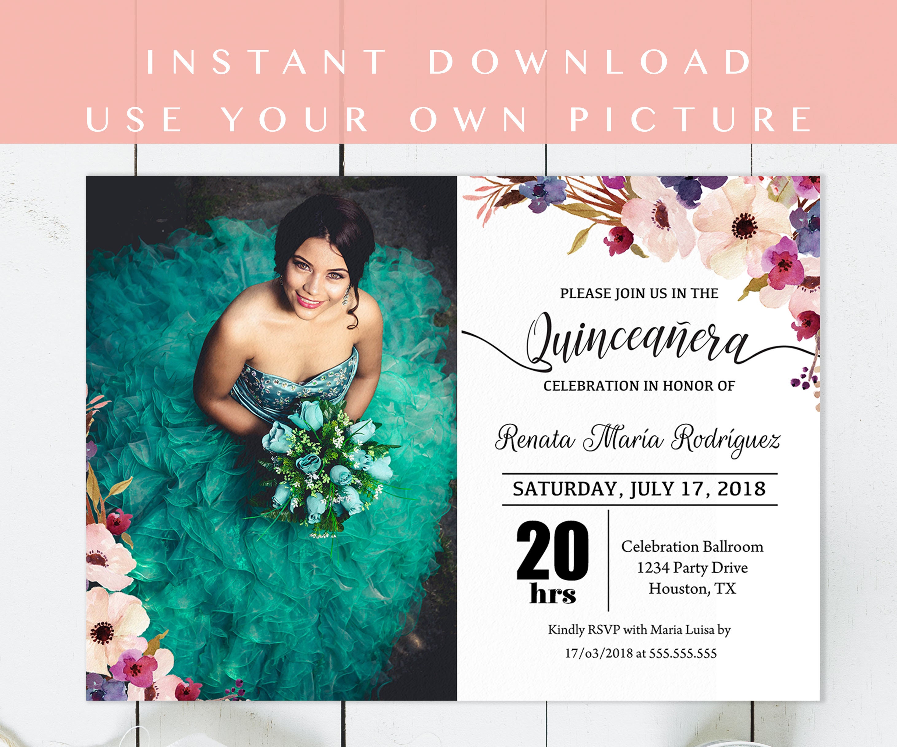 Quinceanera Invitaciones Ejemplos