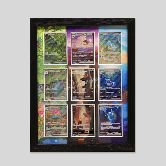 framing pokemon cards 40 Raw Trading Card Display Frame