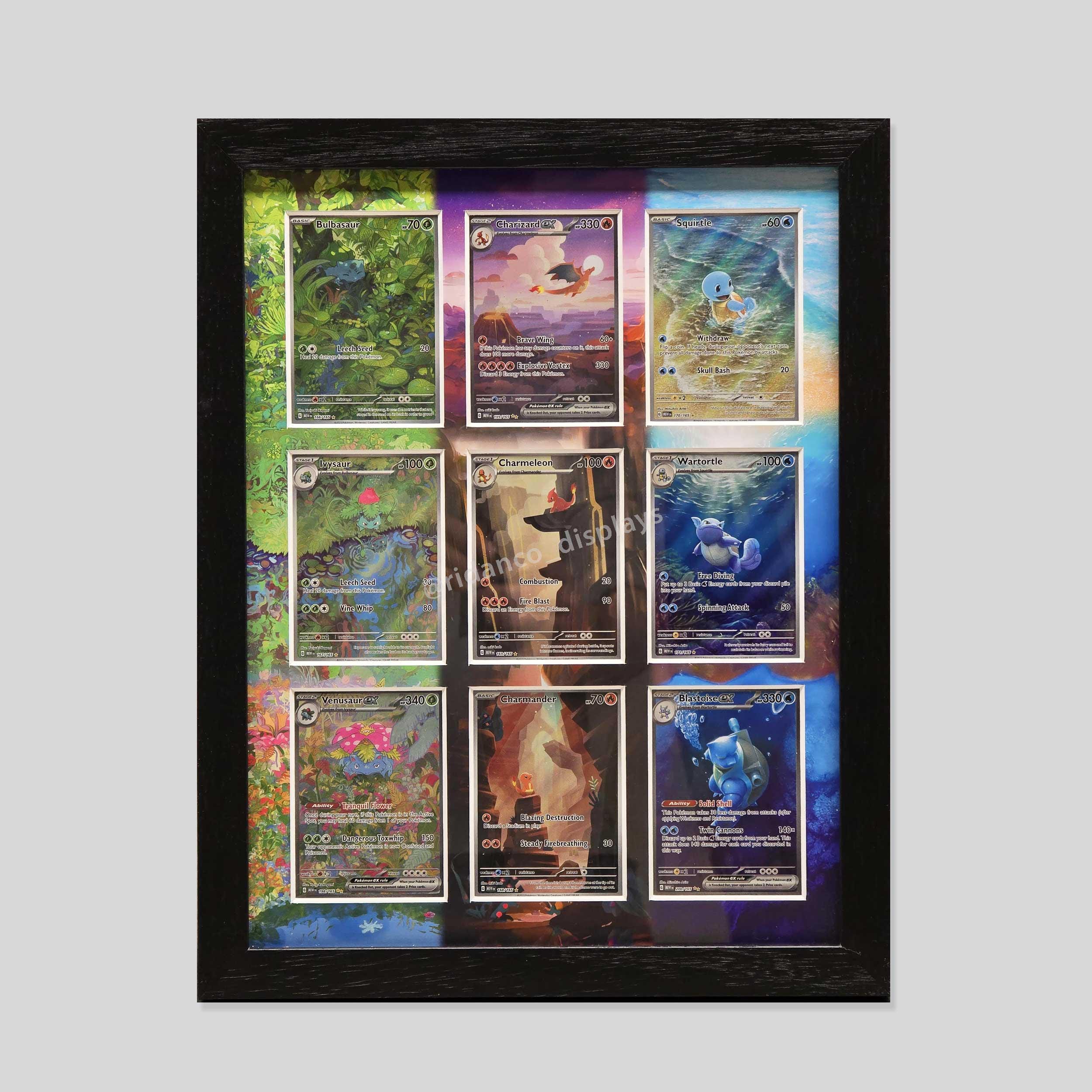 Ridanco 151 Starters 9 Raw Card Extended Art Printed Pokemon Display Frame With UV Protection, High Quality Holder Wall Hanging Ungraded - Etsy Ridanco 151 Starters 9 Raw Card Extended Art Printed Pokemon Display Frame With UV Protection, High Quality Holder Wall Hanging Ungraded - Etsy