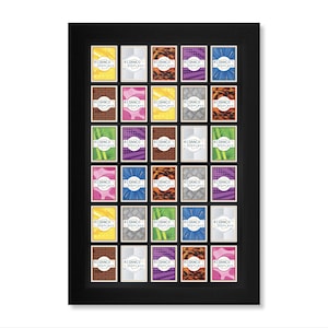 Ridanco 30 ruilkaarten displaylijst voor onbewerkte kaarten met optionele uv-bescherming, Mtg, Pokemon, Yu-Gi-Oh! TCG, hangende houten displaywand