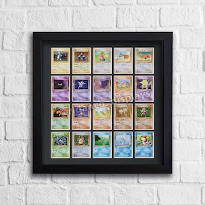 20 Sammelkartenrahmen für Raw Cards mit optionalem UV-Schutz, Mtg, Pokemon, Yu-Gi-Oh! TKG, Hochwertiger Display Wandbehang