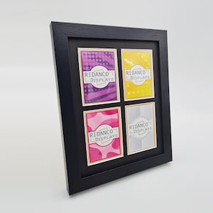 4 Sammelkartenrahmen für Raw Cards mit optionalem UV Schutz, Mtg, Pokemon, Yu-Gi-Oh! TKG, Hochwertiger Display Wandbehang