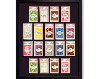 Marco de 18 cartas con clasificación negra, protección UV, PSA, Beckett, Mtg, Ace Grading Trading Cards TCG, estuche de exhibición de pared de alta calidad para el juego base.