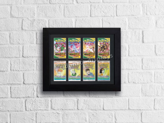 Black Booster Pack 8 Pack Art Set Frame With Optional UV Protection, Mtg,  Pokemon Trading Cards TCG High Quality Display Wall Case With Foam - Etsy