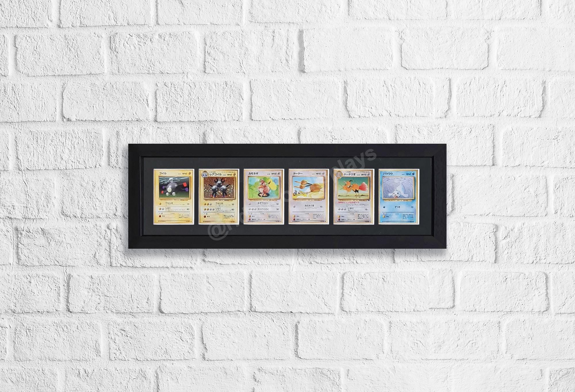 6 Trading Card (1x6 Layout) Frame for Raw Cards With Optional UV
