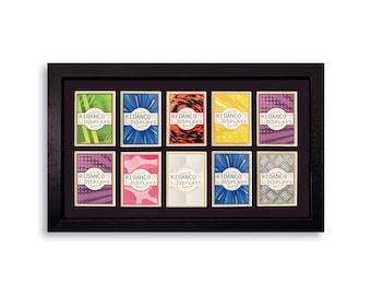 10 (5x2) Trading Card Frame for Raw Cards Optional UV Protection, Sports, MTG, Poker Cards, Playing, TCG, High Quality Display Wall Hanging