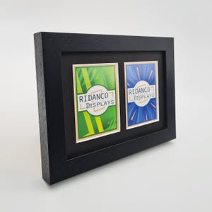 2 Sammelkartenrahmen für Raw Cards mit optionalem UV Schutz, Mtg, Pokemon, Yu-Gi-Oh! TKG, Hochwertiger Display Wandbehang