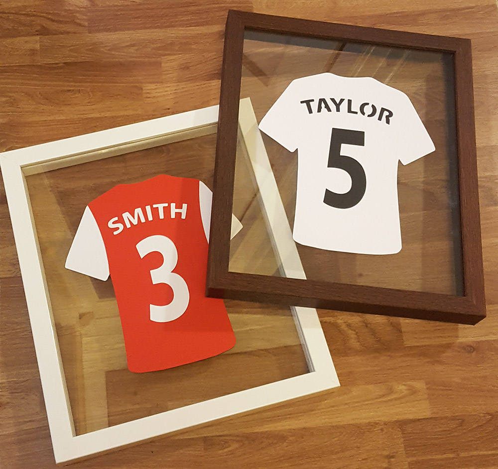 Boys Bedroom Football Shirt Frame Papercut Soccer Kit with Etsy