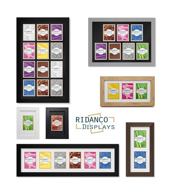 Ridanco 30 Trading Card Display Frame for Raw Cards with Optional