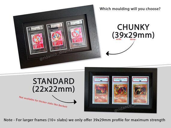 psa graded card frame Amazon.com: Graded Card Display Frame–Compatible with PSA, CGC, and TAG  Slabs–Wall-Mount Trading Card Display Case for Sports Cards, Pokémon, and  MTG : Toys & Games main image 1