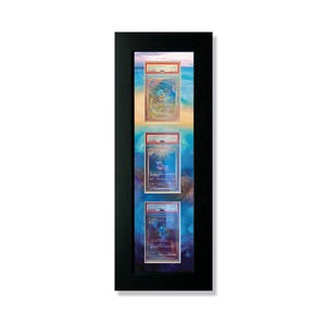 3 PSA erweiterte Kunst gedruckt Pokemon Wasser 151 Starter Evo Line Graded Card Frame, PSA, Sammelkarten TKG, hochwertige Display Wall Case