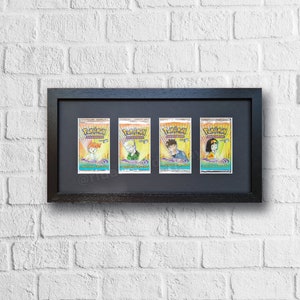 Lot de 4 rehausseurs noirs avec protection UV en option, Mtg, JCC cartes à collectionner Pokémon, étui mural de haute qualité avec mousse