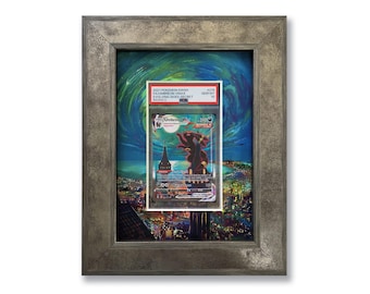 1 Graded Card Pokemon Umbreon Vmax (Moonbreon) Extended Art Printed Pokemon Promo Slab Frame, Trading Cards TCG, PSA, Display van hoge kwaliteit