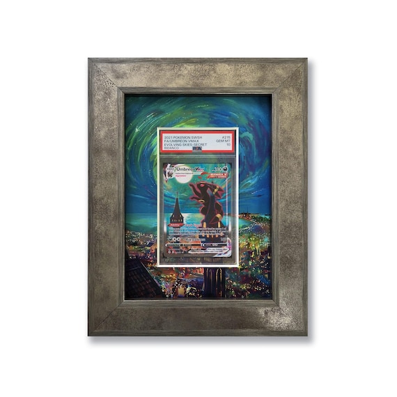 Umbreon Vmax (Moonbreon) Print 1 Graded Card Slab Frame | 33x30mm 'Showpiece' Umbreon Vmax (Moonbreon) Print 1 Graded Card Slab Frame | 33x30mm 'Showpiece'