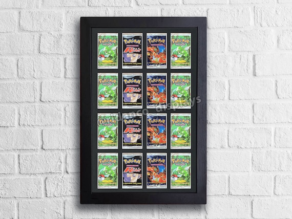 Black Booster Pack 16 Pack Art Set Frame With Optional UV Protection, Mtg, Pokemon Trading Cards High Quality Display Wall Case With Foam - Etsy Black Booster Pack 16 Pack Art Set Frame With Optional UV Protection, Mtg, Pokemon Trading Cards High Quality Display Wall Case With Foam - Etsy