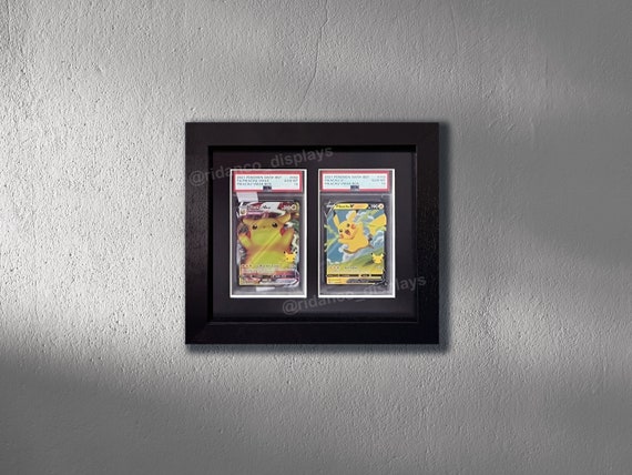 ブラックグレードスラブ2カードフレーム（オプションのUV保護付き