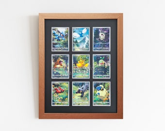 9 card pokemon frame Frame/Display for (2) Vertical & (1) Horizontal PSA Pokem Got this 9 card one