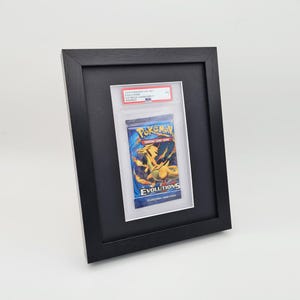 Rahmen für 1 Graded Booster mit UV-Schutz, PSA, Booster Pack Display Frame Pokemon Sammelkarten TKG, High Quality Display Wall Case
