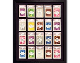 Marco de 20 cartas con clasificación negra, protección UV, PSA, Beckett, Mtg, Ace Grading Trading Cards TCG, estuche de exhibición de pared de alta calidad para el juego base.