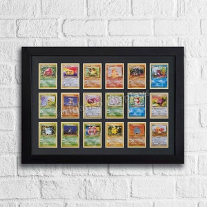 18 Sammelkartenrahmen für Raw Cards mit optionalem UV Schutz, Mtg, Pokemon, Yu-Gi-Oh! TKG, Hochwertiger Display Wandbehang
