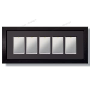 5 Rahmen für One Touch Cases, Schwarz mit optionalem UV-Schutz, Sport, Football, Mtg, Pokemon Sammelkarten TKG Premium Display Wall