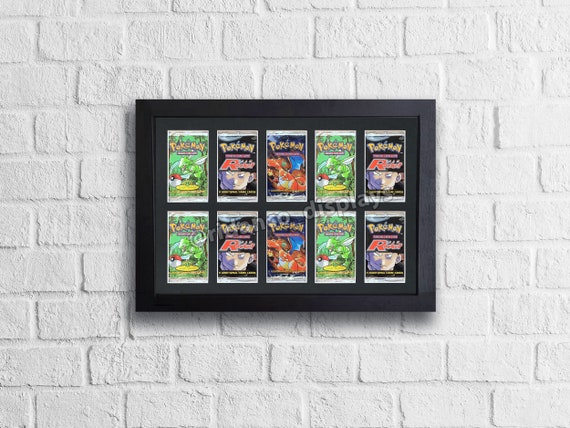 Black Booster Pack 10 Pack Art Set Frame With Optional UV Protection, Mtg,  Pokemon Trading Cards High Quality Display Wall Case With Foam - Etsy