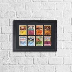 8 Sammelkarten-Rahmen für Raw Cards mit optionalem UV-Schutz, Mtg, Pokemon, Yu-Gi-Oh! TKG, Hochwertiger Display Wandbehang