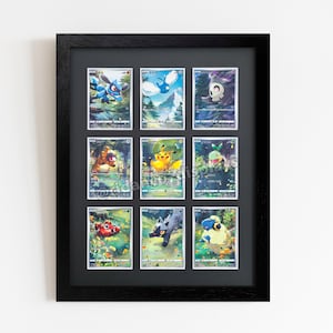 Black 9 Sammelkartenrahmen für Raw Cards mit optionalem UV Schutz, Mtg, Pokemon, Yu-Gi-Oh! TKG, Hochwertiger Display Wandbehang
