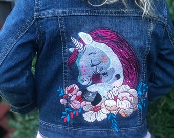 unicorn jean jacket children's place