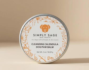 Bálsamo para patas y nariz de perro elaborado con caléndula.