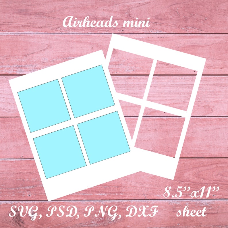 Download Airheads mini Wrapper Template Printable blank template | Etsy