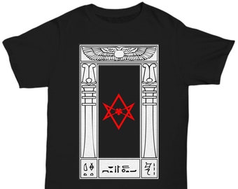 Esoteric shirt - Portal Thelema symbol - Unicursal Hexagram apparel - Aleister Crowley OTO Magick tee - Occultist ritual 93 Will