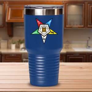 Order of The Eastern star custom tumbler Masonic cup  OES gift worthy matron