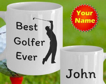 Best Golfer ever - golf mug - personalized gift - personalized golf - golf gifts for men - golf gifts - golf accessories - husband golfing