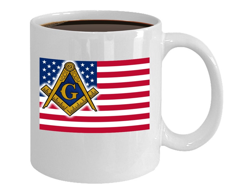 Freemason coffee mug USA masonic cup masonic gifts | Etsy