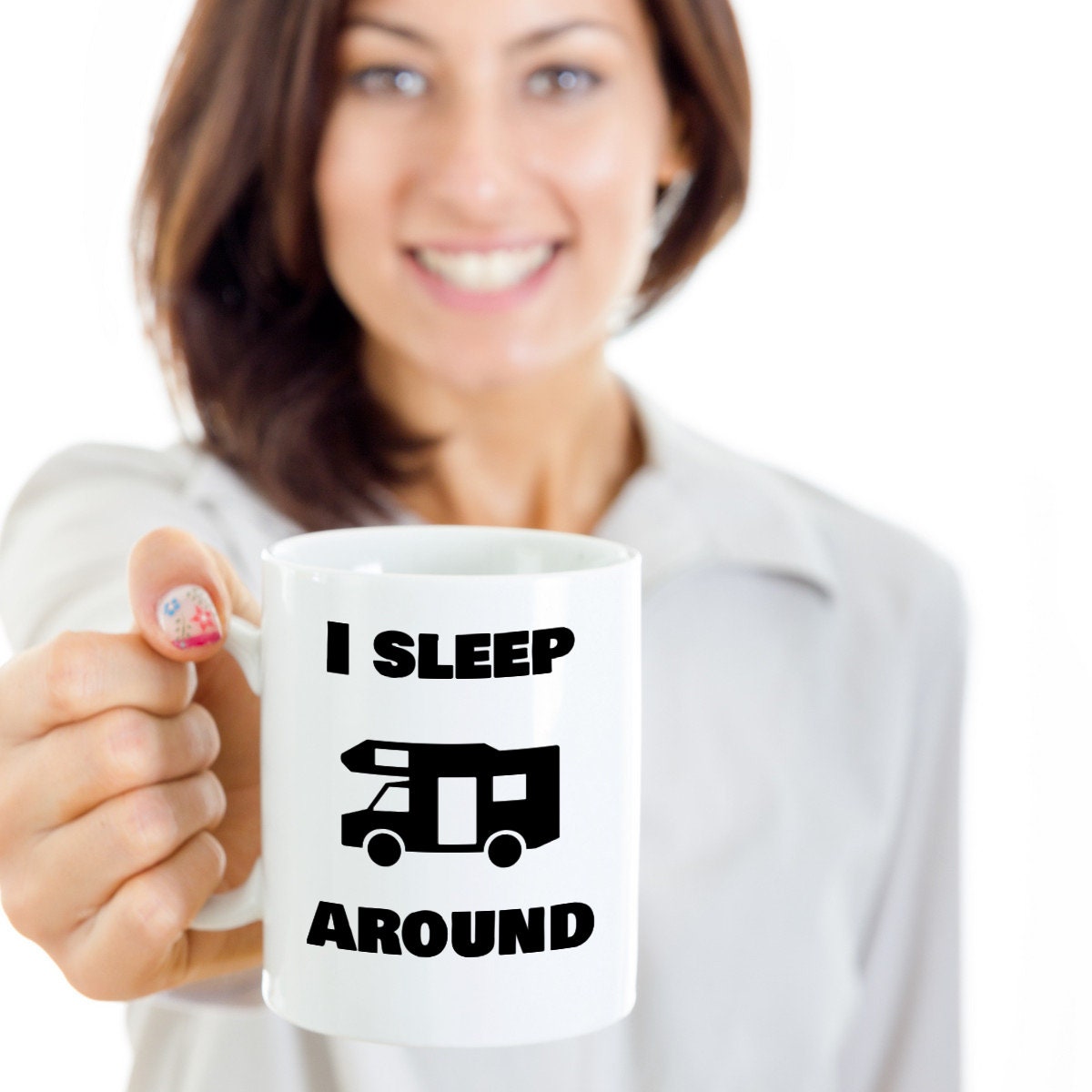 Funny CAMPING Coffee Mug Gift I Sleep Around Campers Rv Etsy