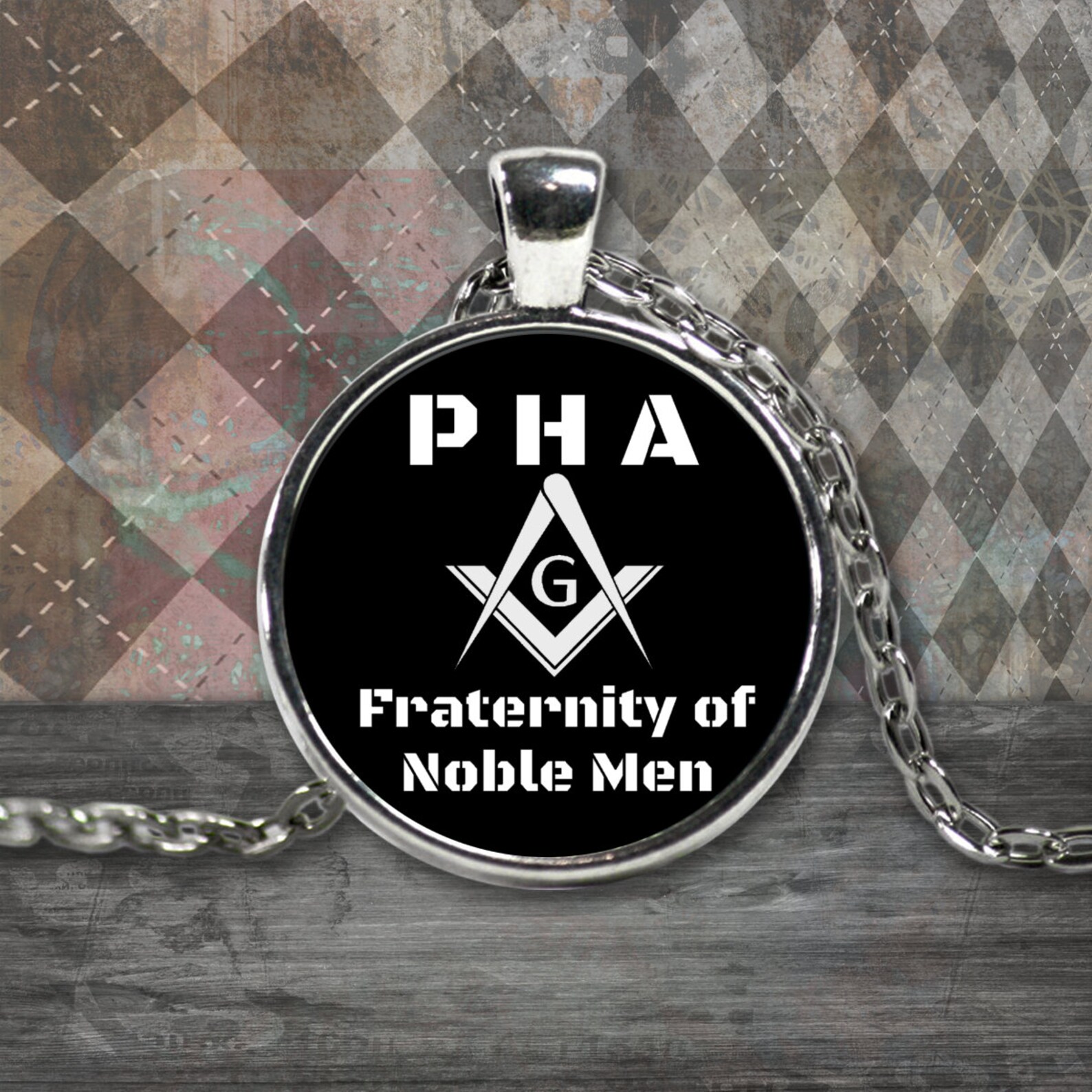 Masonic necklace PHA Fraternity of Noble men Prince Hall | Etsy