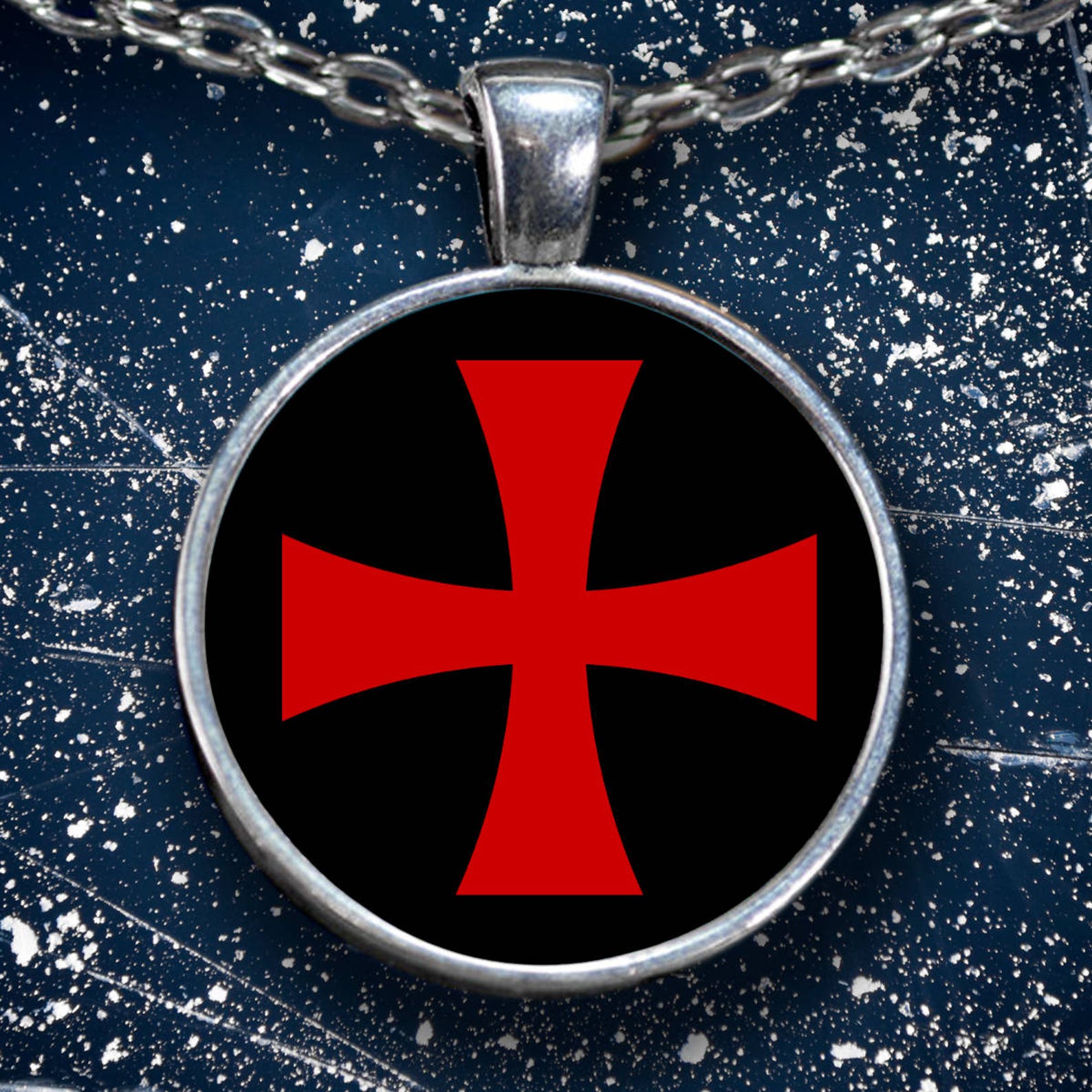 Knights Templar masonic necklace Templar red cross symbol | Etsy