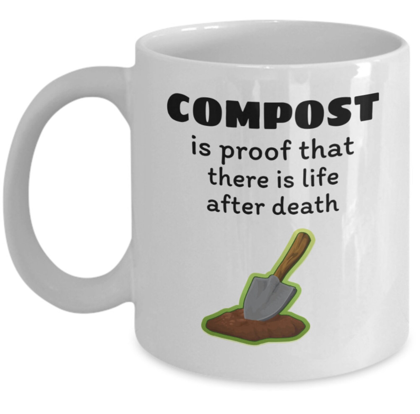 Garden lover coffee mug Compost joke Gardeners humor Etsy